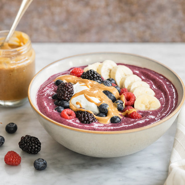 Peanut Butter Berry Smoothie Bowl
