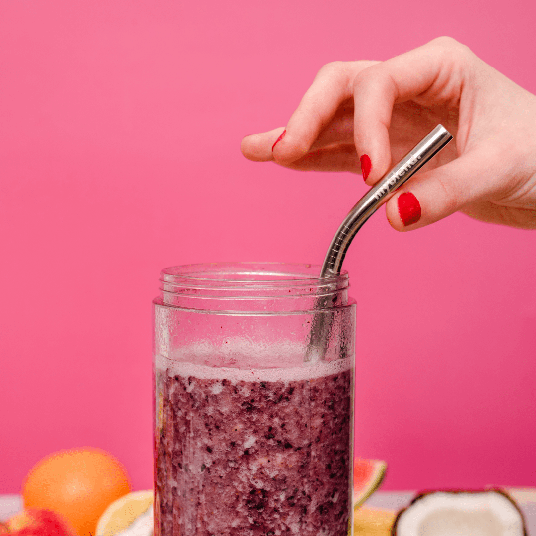 XL Stålsugrör Set (4 sugrör)